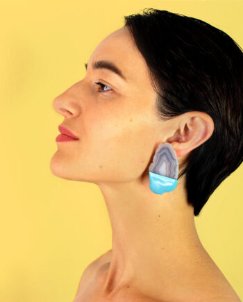 'Dipped' Ohrstecker AZUL